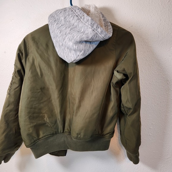 Abercrombie Boys Bomber Jacket Size 9/10 Sherpa Lined - Picture 4 of 6